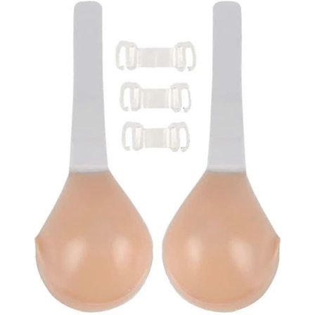 Invisilift BH, Självhäftande Silikon BH Lyft Osynlig Lyft-BH, Kvinnor Kompatibel TY (FMY)