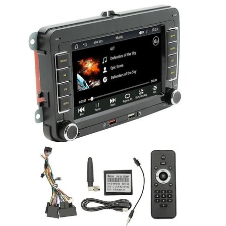 7 Tommer 2din Carplay Android Bilradio Bilstereo Bluetooth MP5 Afspiller 2USB til Golf/Golf// - Perfekt