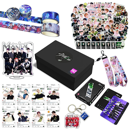 Stray Kids Nye Album Maxident Gaveeske Sett Kpop Merchandise Fotokort Lanyard Nøkkelring Gaver for Skz Fans