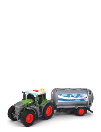 Dickie Toys Fendt Traktor Med Melketank Toys Toy Cars & Vehicles Toy Vehicles Tractors Multi/mønstret Dickie Toys*Betinget Tilbud