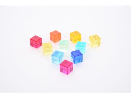 Transparent ädelstens kuber 10/fp - Lyreco - Skola och förskola - Klassrummet / Lära - Sensoriska produkter