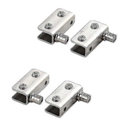 4-pakning Glasdørhengsler 90 Pivothengsler, Punch-fri Glass, Rustfritt Stål, Passer For 5-8mm Glass-Yvan