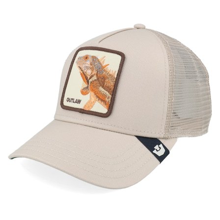 Goorin - Béžová trucker Kšiltovka - The Outlaw Lizard Grit Biscuit A-Frame Trucker @ Hatstore
