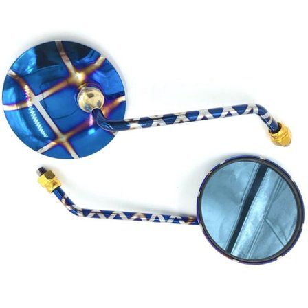 Universal motorcykel backspegel elektrisk cykel backspegel moped M10 rund tillbehör