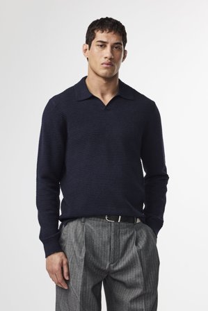 NN.07 Paul Polo Herre Blå Økologisk Bomuld