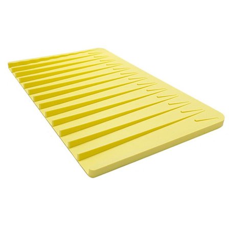 Stor silikon tørkematte 32,5 x 20 cm størrelse avløpsmatte beskyttelse varmebestandig benkematte vask oppvask sklisikker D