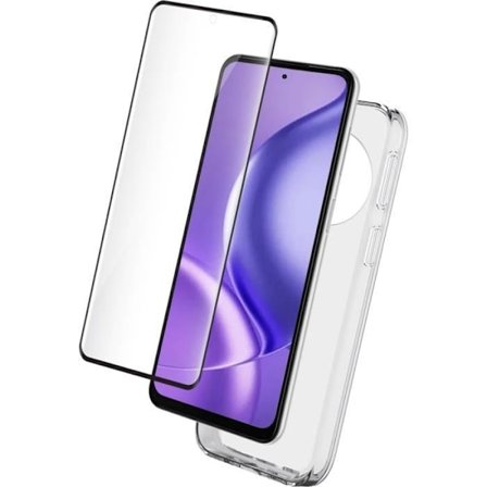 Pack - BIGBEN CONNECTED - Honor Magic 5 Lite 5G - Transparent fodral - Härdat glas - Skärmskydd