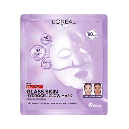 L'Oréal Paris Revitalift Filler Glass Skin Tissuemask Ansiktsmask & peeling Dam 1 ST