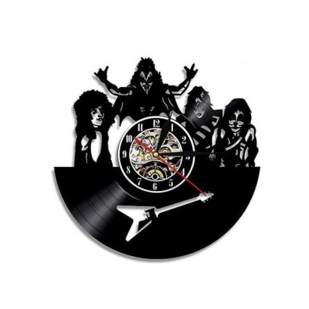 IC Kiss Band Vinylväggklocka