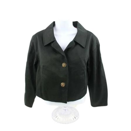 Fendi Vintage Pre-owned Stof overtj Sort, Dame Vintage Jakker