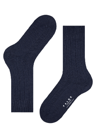 Falke Lhasa Rib Socks Strumpor Herr Blå 39-42