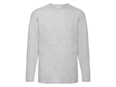 FRUIT OF THE LOOM T-shirt Långärmad gråmelange L - Lyreco - Yrkeskläder - T-shirts och toppar - T-shirts