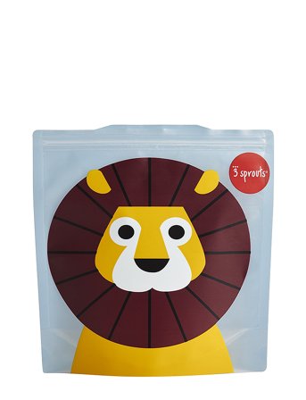 3 Sprouts | 3 Sprouts Sandwich Bag (2 Pack), Lion/Blue | 18.42X5.72X19CM