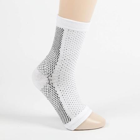 Ankelstöd Kompressionsstrumpor 2 Par Plantar Fasciit Strumpor Kompressionsfotärmar Neurostrumpor Ankelstöd white S M