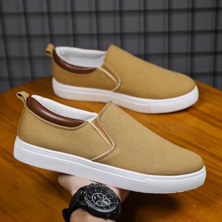 Plus Size Herrskor Canvas Skor Herr Lazy Slip-on Casual Board Skor Herr Kläder Skor Casual Skor