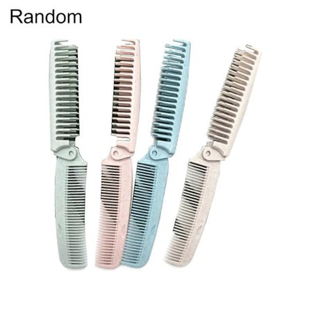 Hårbørste Antistatisk Dobbelthodet Bærbar Alle Hårfriseringstyper Sammenleggbar Reisekam for Kvinner QinHai