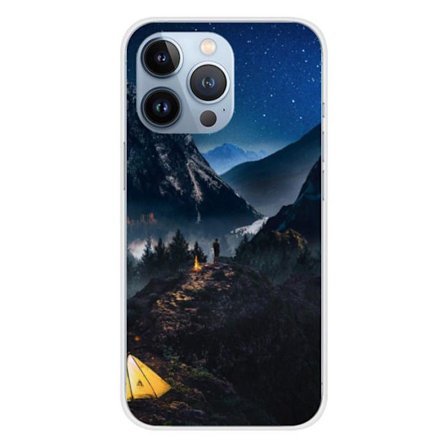 Siliconfodral - Kompatibel med Apple iPhone 13 Pro - ensamt fjälldesign
