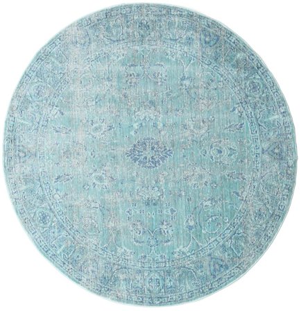 Maharani Blue Round Small Oeko-Tex Rug
