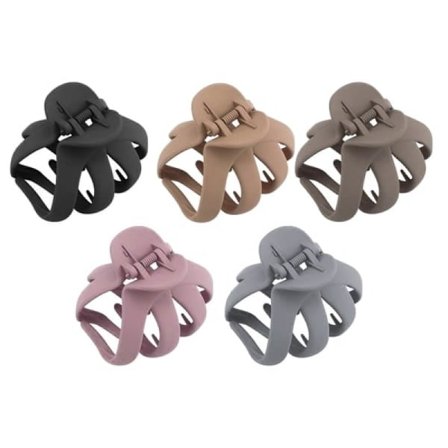 CDQ 5-pack Bläckfisk Hårklämma Matt Hårklämma Bläckfisk Hårklämma Dam