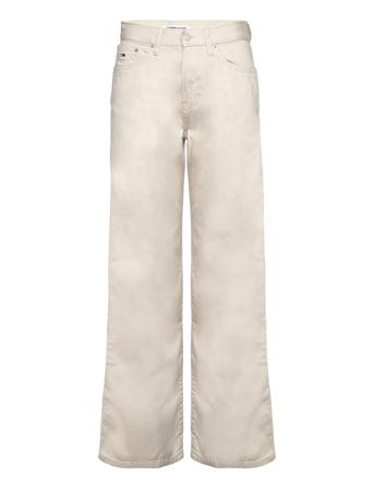 Tjw Betsy Mid Rise Loose Bukser Med Rette Ben Beige Tommy Jeans