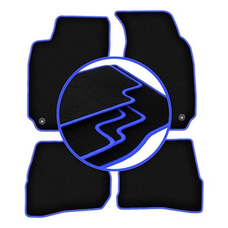 CARLUX-BLÅ bilmattor för: Volkswagen Passat B5 sedan, kombi, variant (1996-2001)_MGF