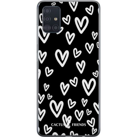 Yhteensopiva Puhelinkuori Samsung Samsung Galaxy A51 Cactus and Friends - Handdrawn Love Chaos