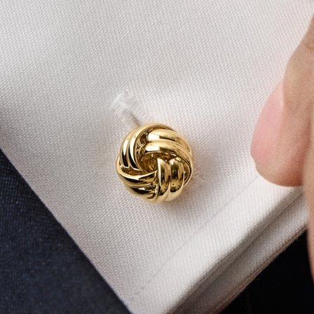 Boutons de manchette à nœud doré pour hommes - pour Hommes - Trendhim