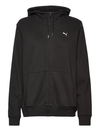 Ess Small Logo Full-Zip Hoodie Fl Hoodie Trøje Sort PUMA