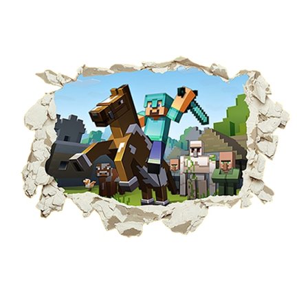 Wall Tile Videospil Børn Tilpasset Vinyl Wall Decal Peel and Stick Wallpaper - 40*60cm