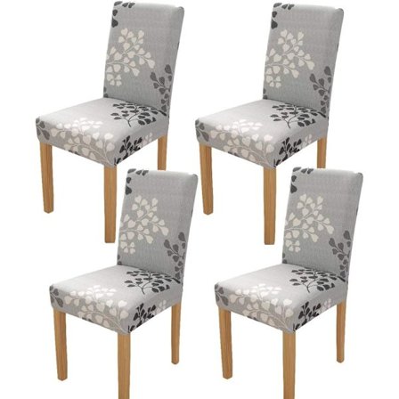 4 stk. spisestoltrekk Elastiske Vaskbare Avtakbare Stretch C