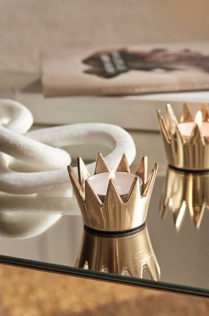 Staycation - Lysholder Stella - Messing - Lysestager & lanterner - Fra Homeroom