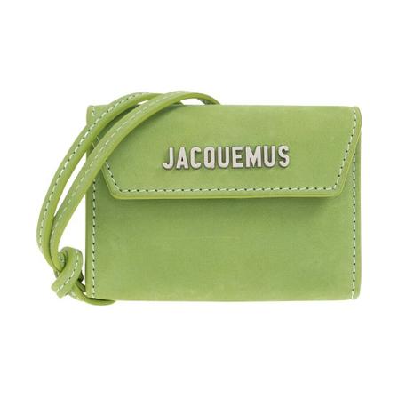 Jacquemus Strapped card case , Groen , Heren , Maat: ONE Size Portefeuilles