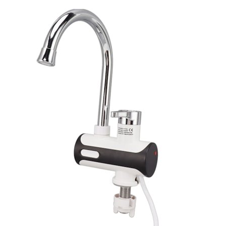 Rostfri Tanklös Elektrisk Varmvattenberedare Kran Snabb Uppvärmning Köksblandare med Exakt Temperaturkontroll