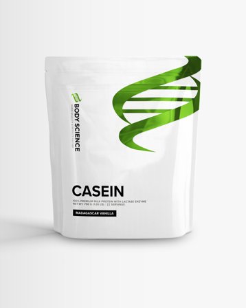 2 x Kasein - 750 g - Madagascar Vanilla - Body Science Casein - Kaseinpulver, Proteinpudding, Kosttillskott, Protein, Kasein