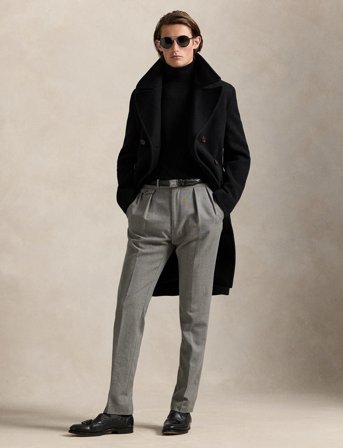 Polo Ralph Lauren Washable Wool Turtleneck Sweater - Black - S