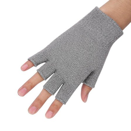 Andningsbara Yoga-handskar utan fingrar, halkfria