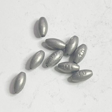 20/40/60/80/100 stk. Bly-synker til fiskeri.