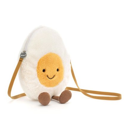 Jellycat Amuseables Happy Boiled Egg Bag blød taske