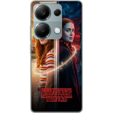 Yhteensopiva Puhelinkuori Xiaomi Redmi Note 13 Pro 4G Jakaloitunut muotokuva Max Mayfieldin välillä arkipäivä ja tumma rinnakkaismaailma Stranger Thin