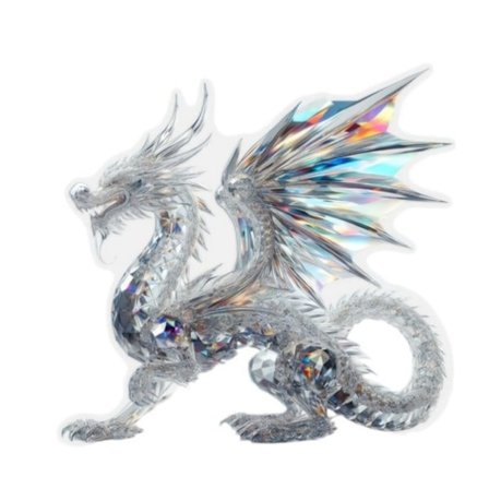 Krystal Drage 2D Akryl Ornamenter Kontor Hjem Indretning Ornamenter