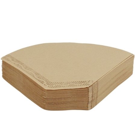 100 st miljövänliga oblekta original trähandtag papperskaffebryggare 102 kaffefilterpåse kaffemaskin