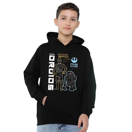 Star Wars Barn/Barn Rebel Droids Hoodie 5-6 År Marinblå