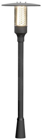 Konstsmide Nova Stolplykta 340 mm, svart Kort stolpe, Belysning