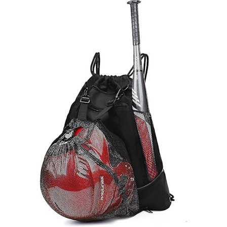 Baseballtaske med snøre til drenge og piger, sammenfoldelig softball-rygsæk, sportstaske