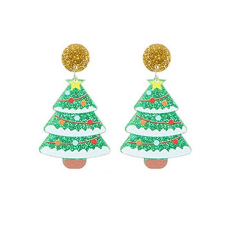 Moderigtige dinglende øreringe Træ Alpakaer Honningkager Mand Dråbe øreringe Statement Smykker Jul Tegneserie Akryl øreringe