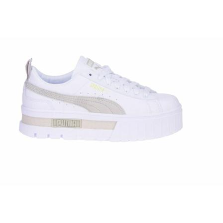 Puma, Mayze Leather Sneakers Wit, Dames, Maat:36 EU