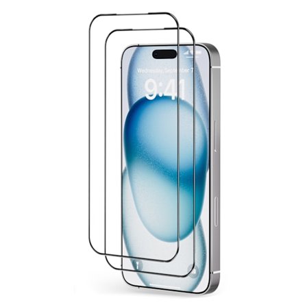 iPhone 17 Skärmskydd [2-Pack] – Heltäckande Härdat Glas