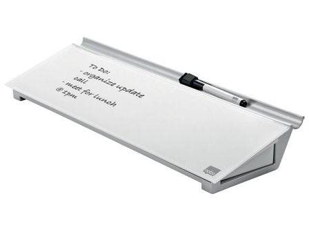 NOBO Nobo Whiteboard, Memotavla för skrivbord, yta i härdat glas, 60 x 460 mm, klarvit - Lyreco - Kontorsmöbler och inredning - Whiteboardtavlor och 