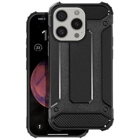 Skal till iPhone 16 Pro Max Hybrid Förstärkta hörn Anti-fall 1,8m Svart