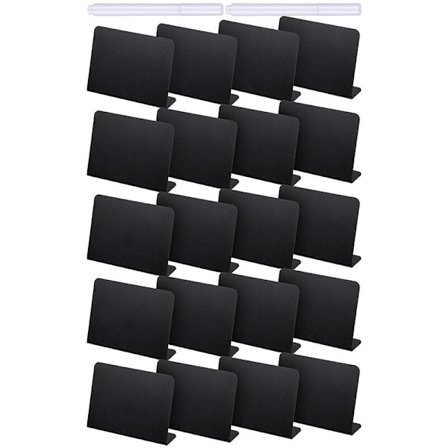 20 st 4 x 3 tum Mini Buffé Etiketter Mat Etikett för Fest Bords Skyltar